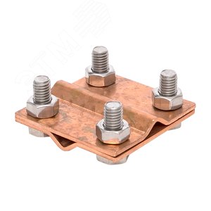 Зажим крестовидный прут-прут пластина 57x57 мм Cu PROxima - фото 2