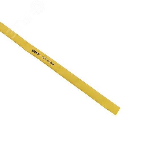 Трубка термоусаживаемая ТУТ нг 8/4 желтая рулон PROxima - фото 5