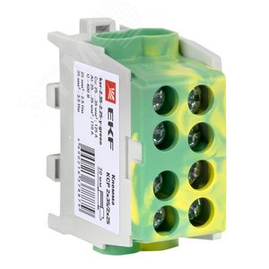 Изображение товара Клемма распределительная КСР с двойным винтом 2x35/2x25 желто-зеленая PROxima (шт)