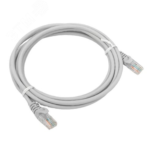 Патч-корд TERACOM PRO Cat.5E неэкранированный UTP оболочка LSZH серый (3.0м) - фото 1