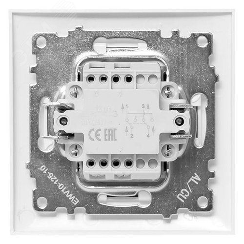 Валенсия выключатель 1-кл. 10А белый перекрестный EKF - фото 4