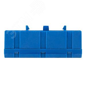 Шина 0 N (6х9мм) 10 отверстий латунь синий изолированный корпус на DIN-рейку PROxima - фото 3