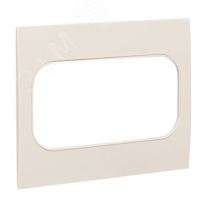 Стокгольм Рамка для розетки 2-местная белая - фото 3