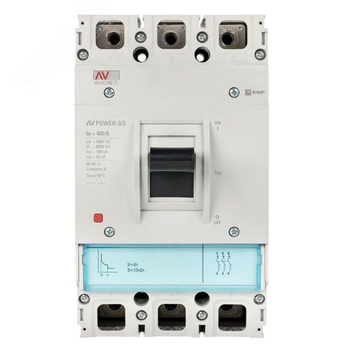 Выключатель автоматический в литом корпусе AV-POWER-3/3 400А 35кА TR EKF - фото 3