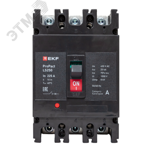 LS250 25кА 3P 225А ProPact EKF - фото 2
