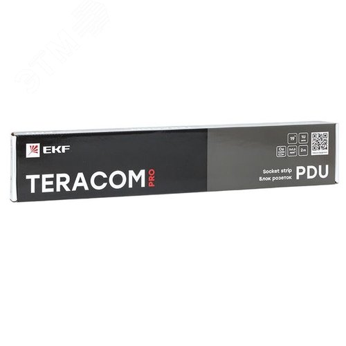 Блок розеток PDU TERACOM PRO 19'' 1U 16А/250В 8 розеток Schuko с выключателем шнур питания длиной 2 метра сечение 3x1.5 мм2 вилка Schuko корпус алюминий черный - фото 8