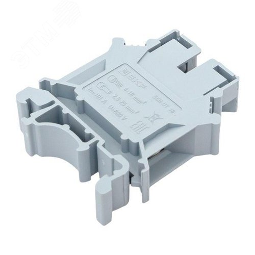 Клемма проходная винтовая UT 16 мм2 серая EKF - фото 8