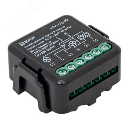 Умный диммер в подрозетник 2-канальный Zigbee EKF Connect Select - фото 8