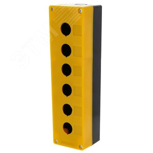 Корпус КП106 пластиковый 6 кнопок желтый - фото 3