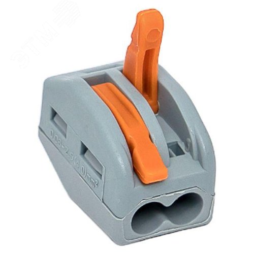 Клемма СМК 222-412 с рычагом 2 отверстия блистер . EKF - фото 3