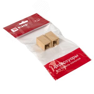 Соединитель (16х16) (4 шт) Plast PROxima под светлое дерево - фото 3