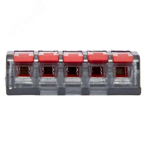 Клемма СМК 221-415 с рычагом 5 отверстий блистер (20шт.) EKF - фото 5