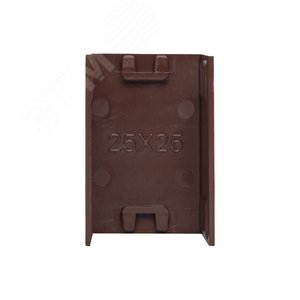 Соединитель (25х25) (4 шт) Plast под темное дерево - фото 3