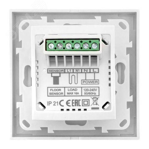Термостат для теплых полов электронный белый 16 A 230В EKF - фото 4