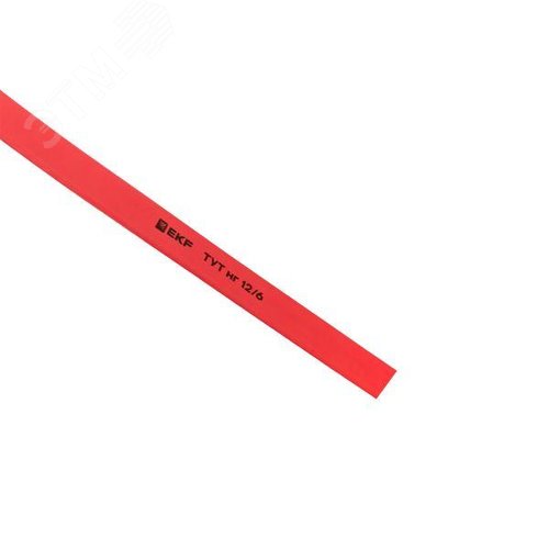 Трубка термоусаживаемая ТУТ нг 12/6 красная рулон PROxima - фото 5