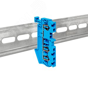 Клемма пружинная ST 2.5 мм2 3 вывода синяя EKF - фото 4