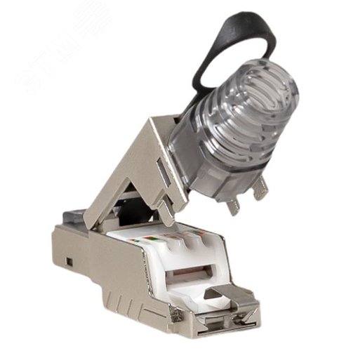 Коннектор TERACOM PRO полевой заделки RJ-45 (8P8C) экран. STP для каб. Cat.6 - фото 7