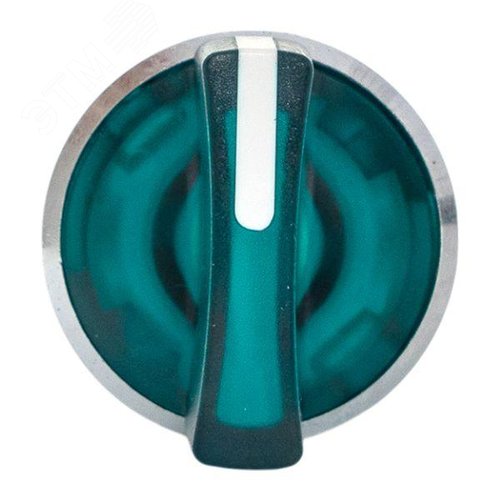 Исполнительный механизм переключателя ХB4 зеленый на 3 положения с фиксацией, с подсветкой с короткой ручкой IP65 - фото 2