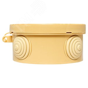 Коробка распаячная КМР-040-039 с крышкой (93х43) 4 мембранных ввода светлое дерево IP54 PROxima - фото 3