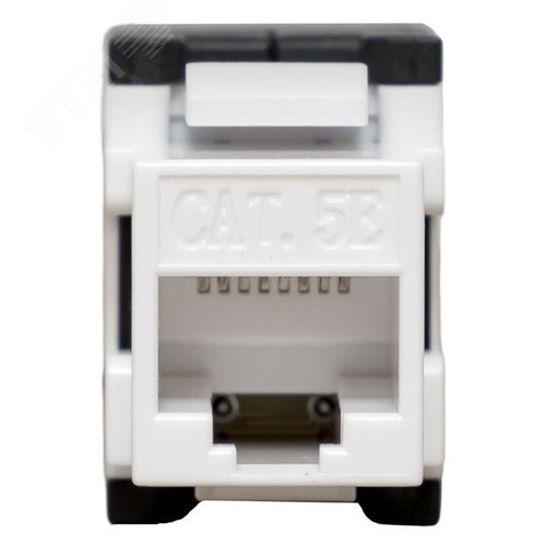 Модуль Keystone TERACOM PRO Cat.5E неэкранированный 110 IDC 180 градусов самозажимной (Toolless) черный - фото 4