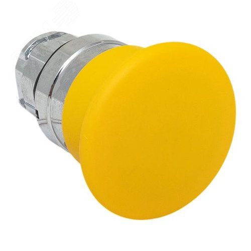 Механизм кнопки исполнительный XB4 Грибок желтый возвратный без фиксации без подсветки IP65 - фото 1