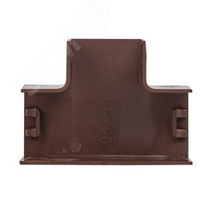 Угол T-образный (25х25) (4 шт) Plast под темное дерево - фото 2