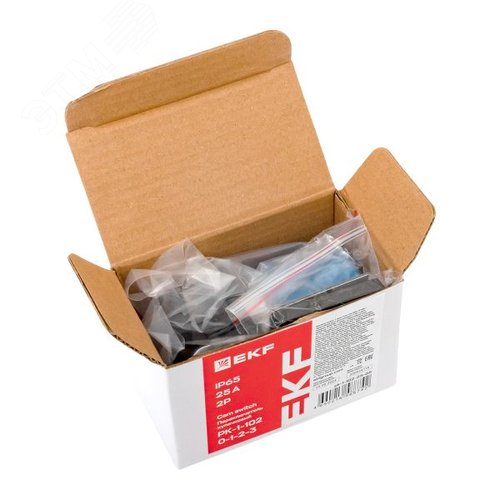 Переключатель кулачковый ПК-1-23 63А 3P 1-0-2 IP65 EKF - фото 3