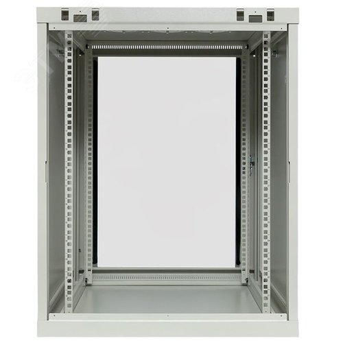 Шкаф настенный 19'' TERACOM PRO 15U 600х600 мм дверь стеклянная с замком-ручкой серый - фото 6