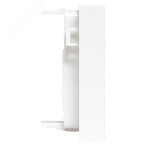 Вставка розеточная TERACOM PRO 45x45мм формат Mosaic на 1 модуль Keystone со шторкой и маркером белая - фото 4