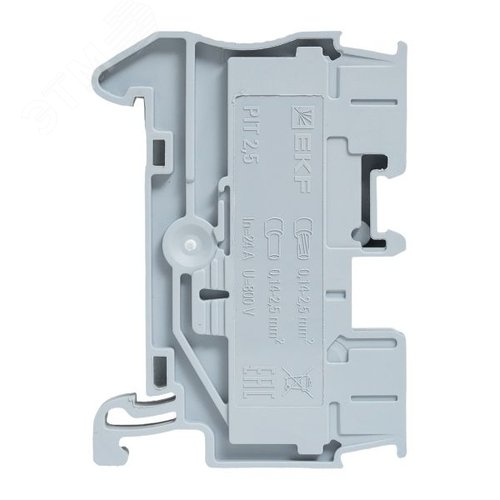 Клемма проходная Push-in 2.5 мм2 серая EKF - фото 4