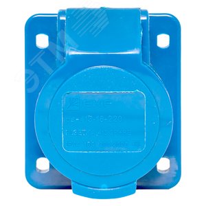 Розетка кабельная 16А 2Р+Е IP44 скрытая 220В 413 - фото 2