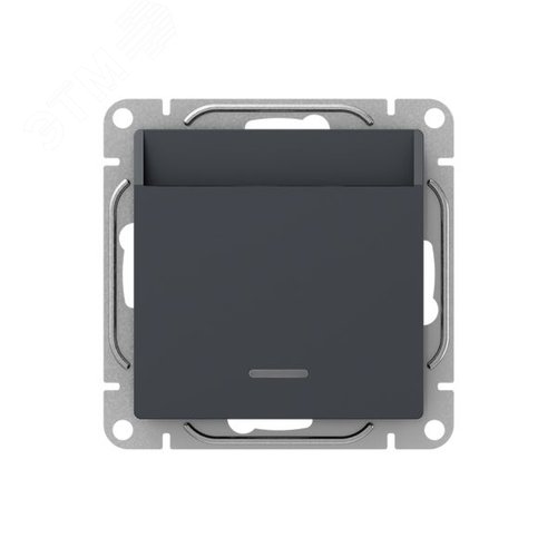 Механизм выключателя. карточный. с подсветкой. графит Эпика EKF - фото 1