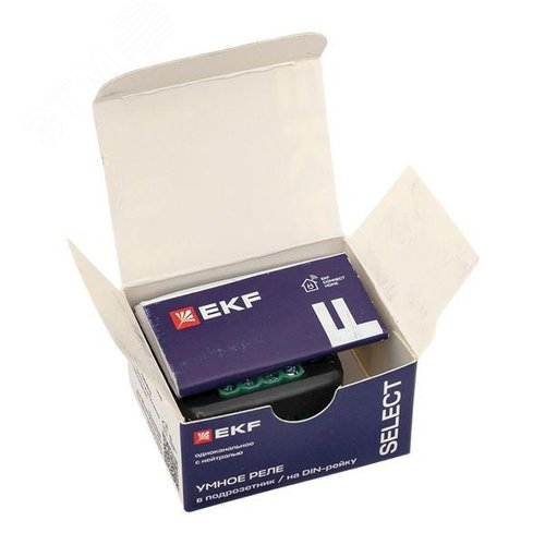 Умное реле в подрозетник 1-канальное с нейтралью Zigbee EKF Connect Select - фото 11