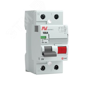 Устройство защитного отключения DV 2P 100А/300мА (AC) AVERES