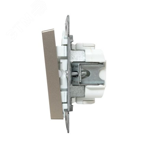 Механизм выключателя. одноклавишный. кнопочный. шампань Эпика EKF - фото 5