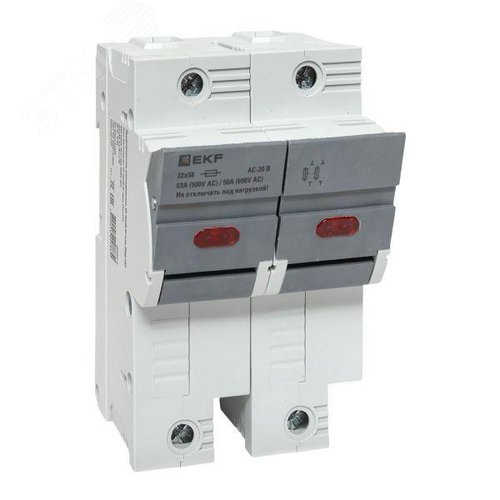 Предохранитель-разъединитель DF 22х58 2Р (тип ПВЦ) - фото 1