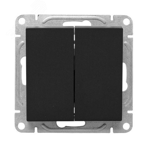 Эпика Механизм выключателя 2кл. кнопочный черный EKF - фото 2