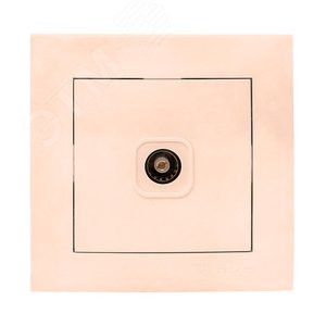 Изображение товара Валенсия розетка телевизионная 1-местная 75Ом 5-862МГц кремовая (шт)