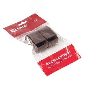 Заглушка (25х25) (4 шт) Plast под темное дерево - фото 2