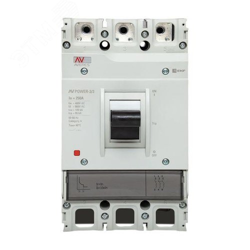 Выключатель автоматический AV POWER-3/3 250А 100kA TR AVERES - фото 2