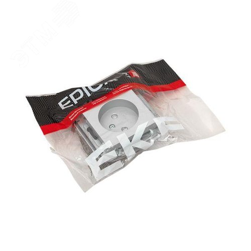 Эпика Механизм розетки 16А без заземления со шторками алюминий EKF - фото 10