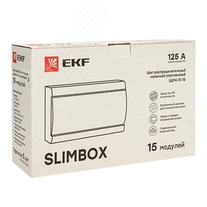 Щит распределительный ЩРН-П-15 ''SlimBox'' белая дверца IP41 PROxima - фото 3