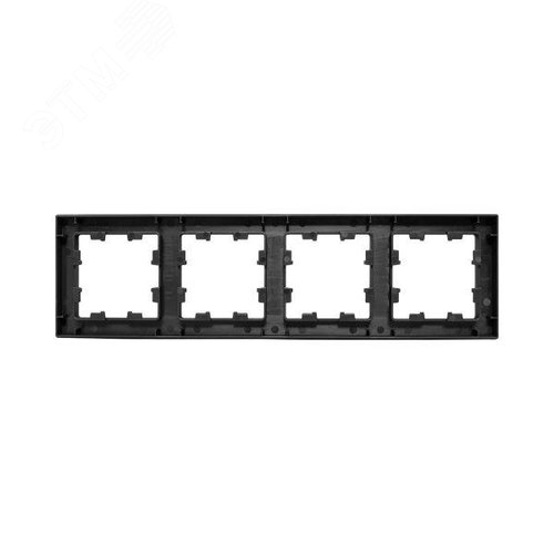 Эпика Рамка 4-местная черный пластик EKF - фото 4