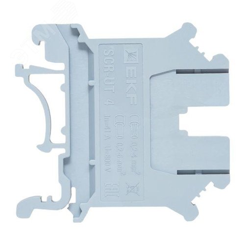 Клемма проходная винтовая UT 4 мм2 серая EKF - фото 5