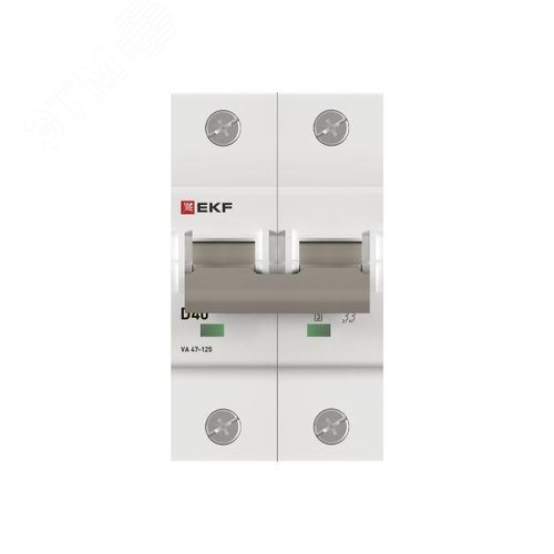 Выключатель автоматический ВА 47-125 2P 40А (D) 15кА PROXIMA - фото 3