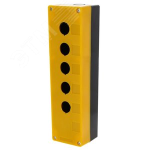 Корпус КП105 пластиковый 5 кнопок желтый - фото 2