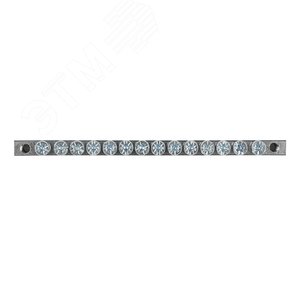 Шина PEN 'ноль-земля' (6x9мм) 14 отв. цинк креп еж по краям ' - фото 2