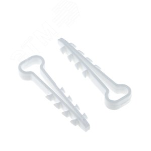 Изображение товара Дюбель-хомут 6х14 белый (50шт) (упак)