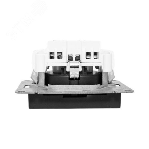 Эпика Механизм розетки 16А с заземлением без шторок черный EKF - фото 6