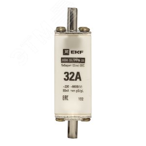 Вставка плавкая ППН-33 100/32А габарит 00С - фото 3